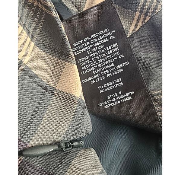 NWT Aritzia Sunday Best Women's Plaid Olive Green Pleated Midi Skirt 8 - Picture 14 of 14